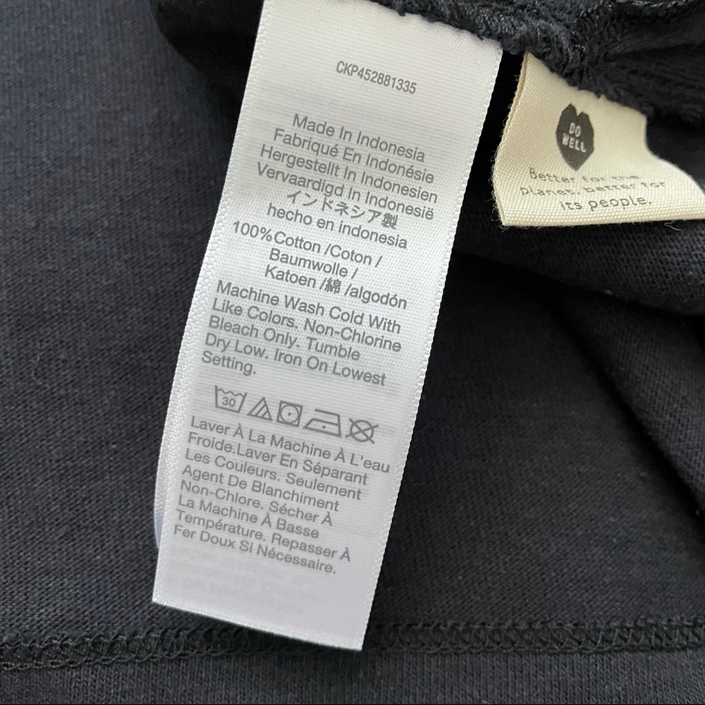 New Madewell Boatneck Tee Shirt Black XS - Picture 6 of 7